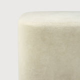 Cube pouf - Sand fabric White Cliff Studio Ottoman