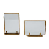 Brass Standing Photo Frames - Set of 2