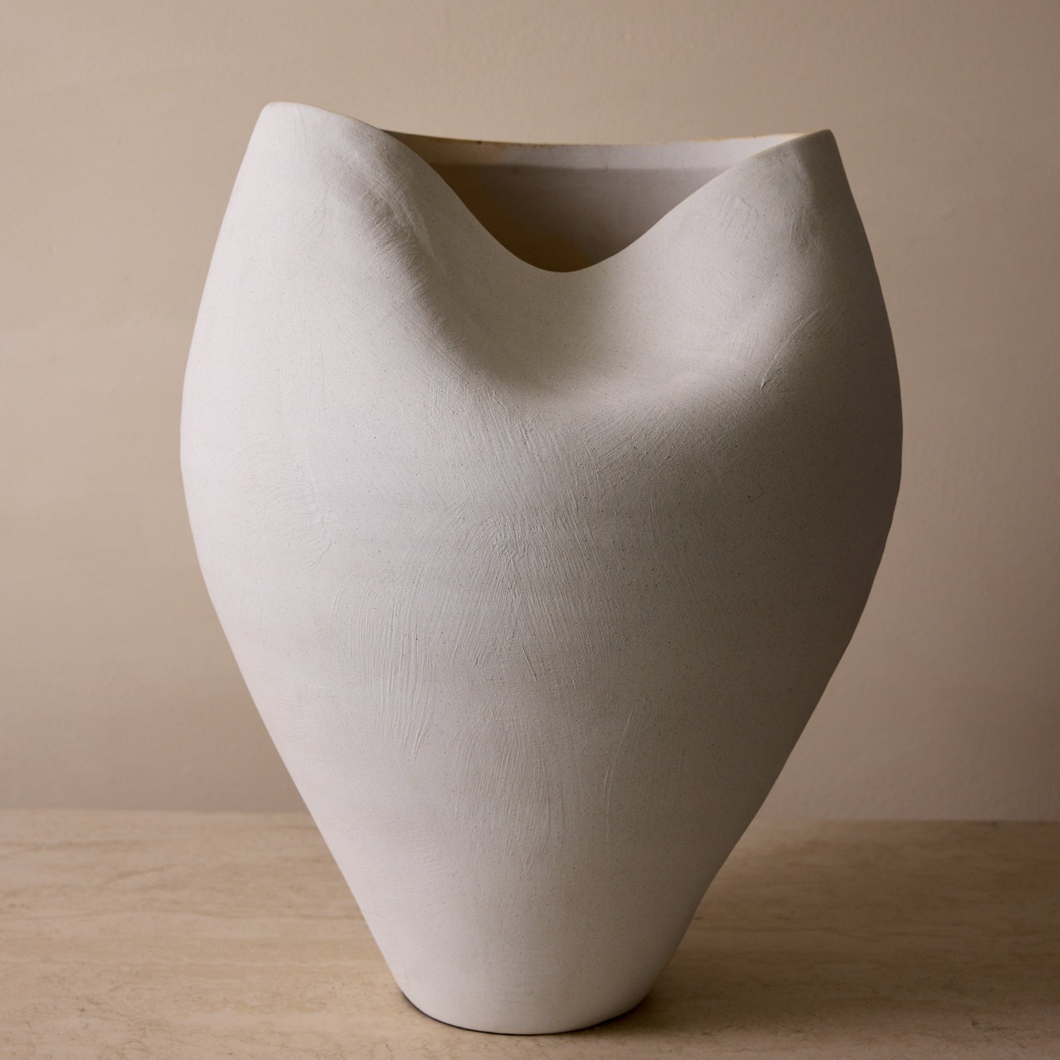 Delamo Ceramic Vase - 17" Large Decorative Vessel