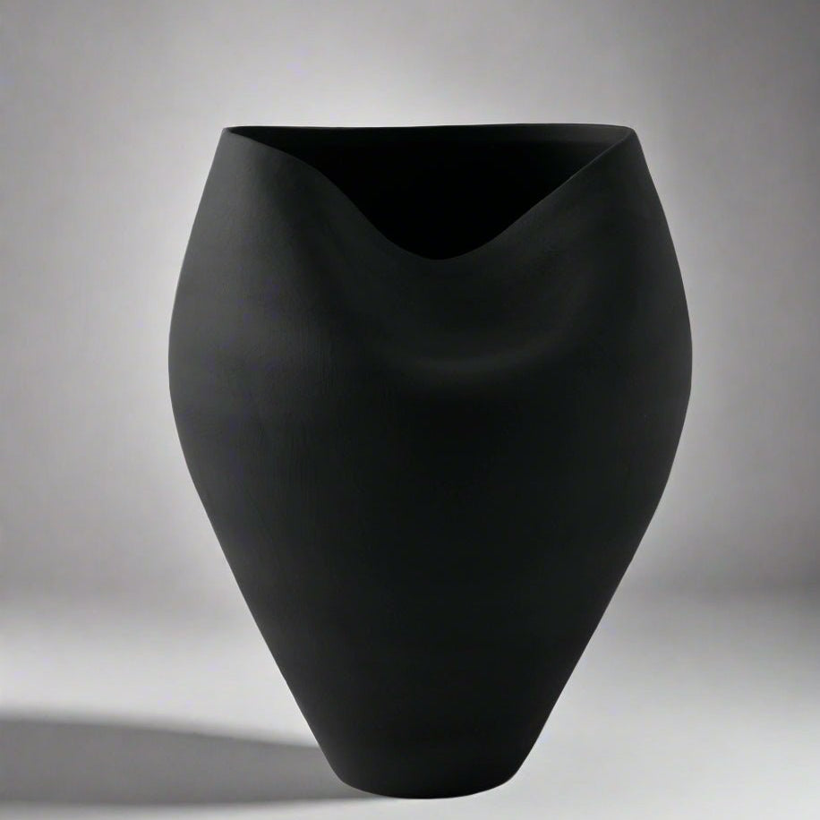 Delamo Ceramic Vase - 17" Large Decorative Vessel