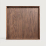 Desk organiser set - glass - walnut holder White Cliff Studio Desk Organizer