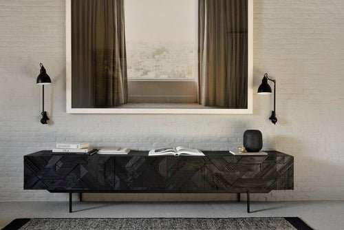 Dots kilim rug - Black White Cliff Studio Rugs