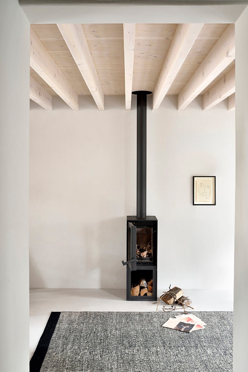 Dots kilim rug - Black White Cliff Studio Rugs