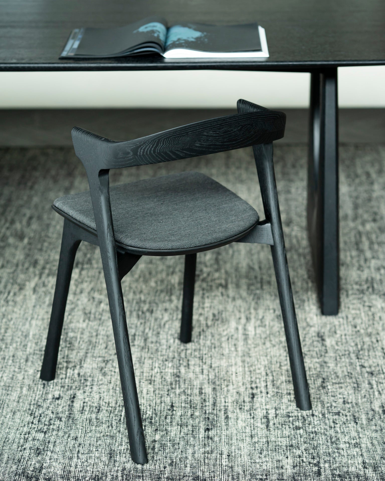 Dots kilim rug - Black White Cliff Studio Rugs