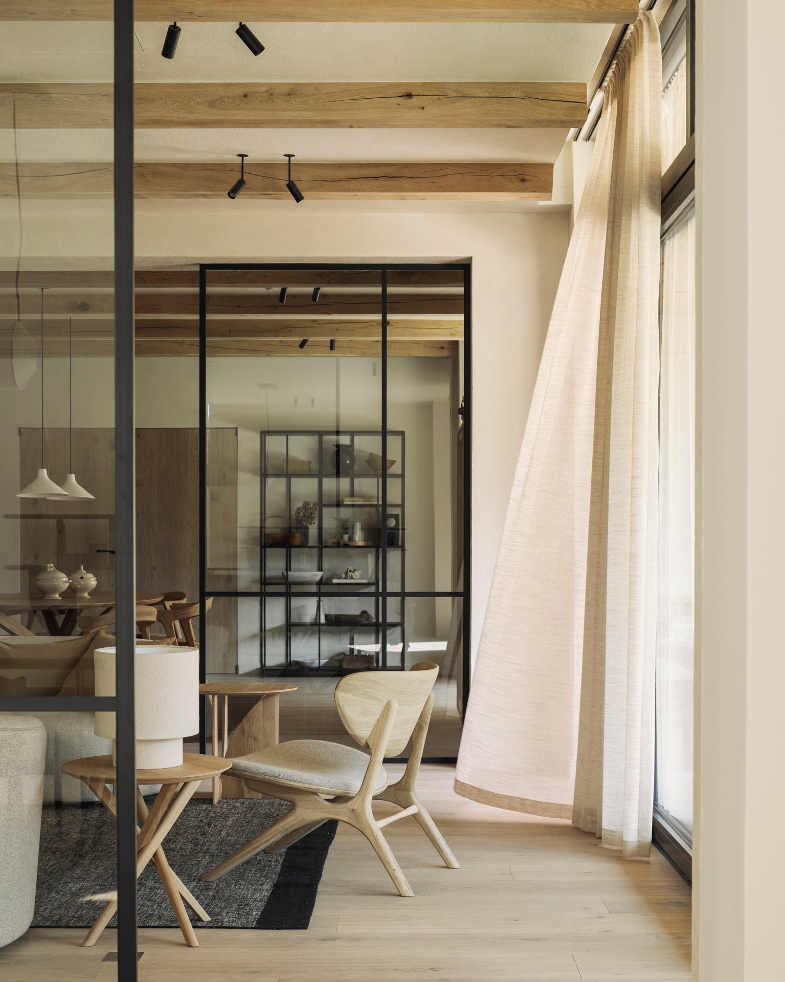 Dots kilim rug - Black White Cliff Studio Rugs