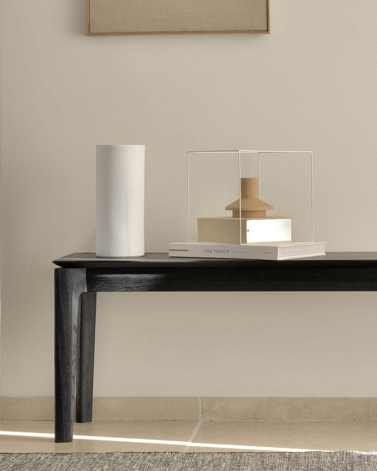 Dots kilim rug - Black White Cliff Studio Rugs