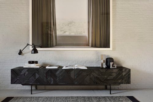 Dots kilim rug - Black White Cliff Studio Rugs