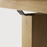 Double extendable dining table - oak - rectangular White Cliff Studio Dining Table