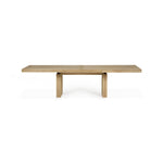 Double extendable dining table - oak - rectangular White Cliff Studio Dining Table