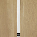 Double extendable dining table - oak - rectangular White Cliff Studio Dining Table