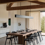 Double extendable dining table - teak - rectangular White Cliff Studio Dining Table