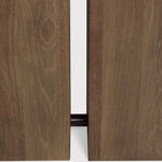 Double extendable dining table - teak - rectangular White Cliff Studio Dining Table