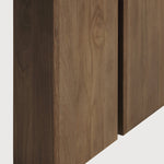 Double extendable dining table - teak - rectangular White Cliff Studio Dining Table