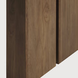 Double extendable dining table - teak - rectangular White Cliff Studio Dining Table