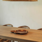 Double extendable dining table - teak - rectangular White Cliff Studio Dining Table