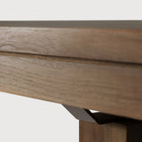 Double extendable dining table - teak - rectangular White Cliff Studio Dining Table