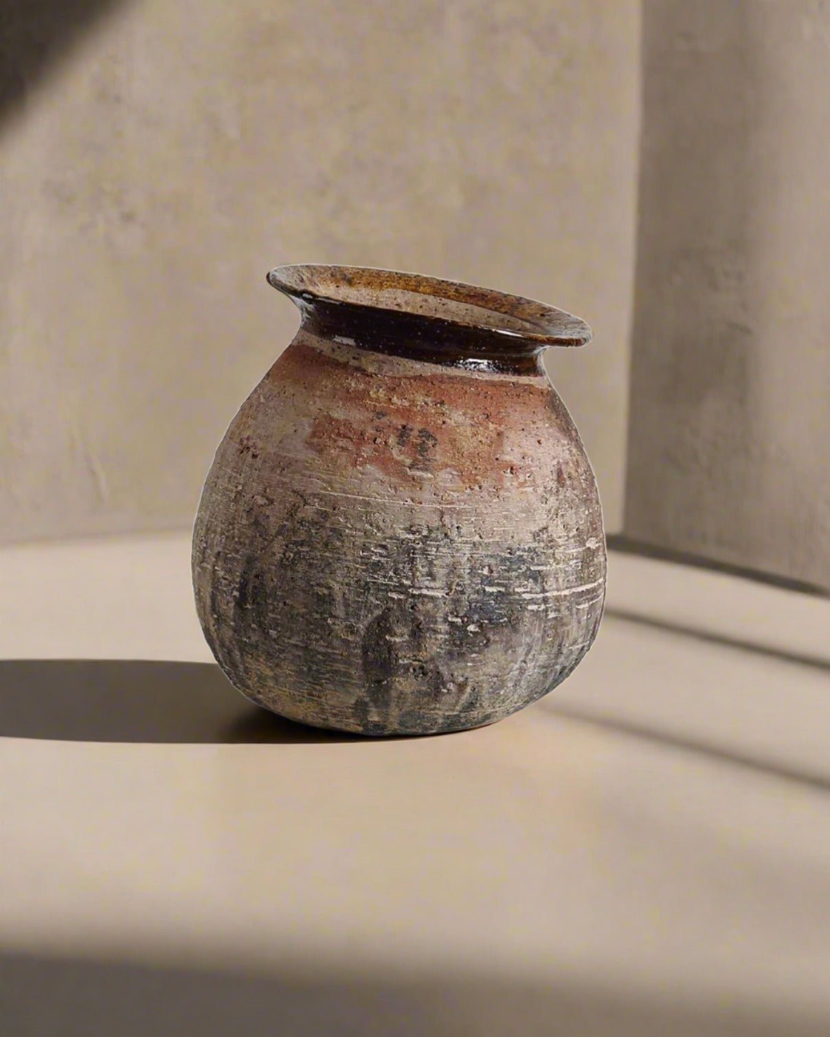 Durango Handcrafted Brown Rustic Vase - 9.4" x 10.2"