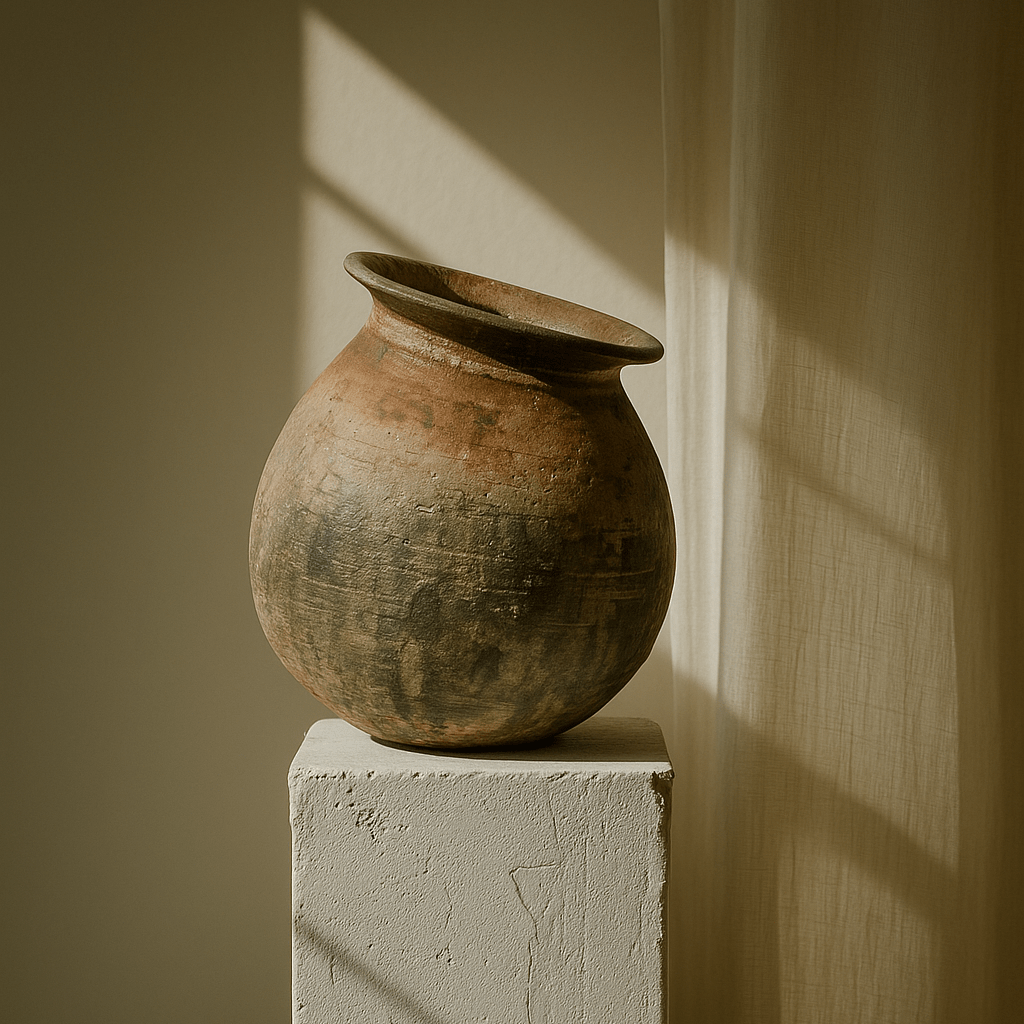 Durango Handcrafted Brown Rustic Vase - 9.4" x 10.2"