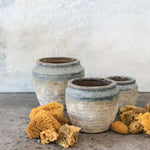 Earthy Blue Planter Pot