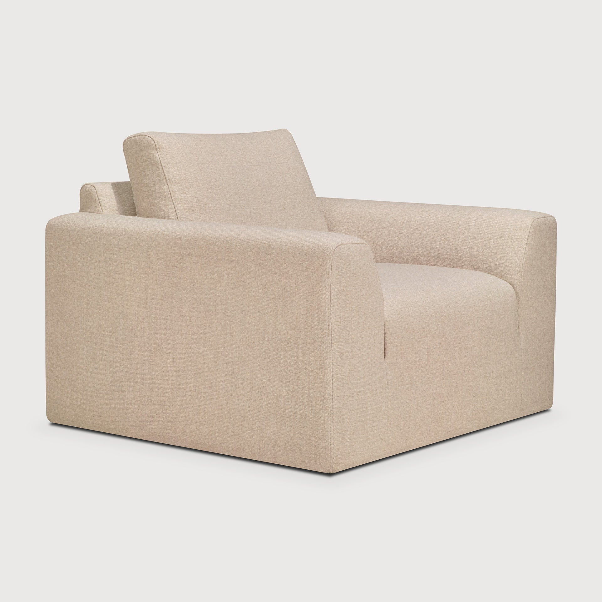 Ease lounge chair - Leche fabric White Cliff Studio Lounge Chair