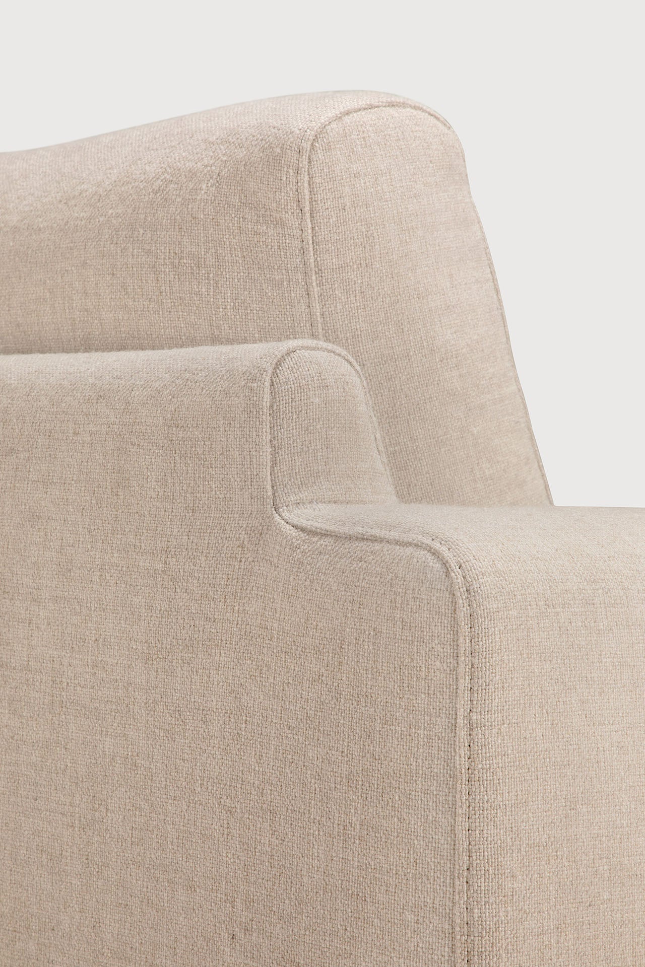 Ease lounge chair - Leche fabric White Cliff Studio Lounge Chair