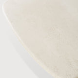 Elements coffee table - varnished Microcement - Off White - pebble shape White Cliff Studio COFFEE TABLE