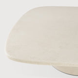Elements coffee table - varnished Microcement - Off White - pebble shape White Cliff Studio COFFEE TABLE