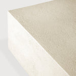 Elements coffee table - varnished Microcement - Off White - rectangular White Cliff Studio COFFEE TABLE