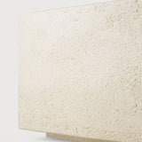 Elements coffee table - varnished Microcement - Off White - rectangular White Cliff Studio COFFEE TABLE