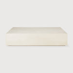 Elements coffee table - varnished Microcement - Off White - rectangular White Cliff Studio COFFEE TABLE
