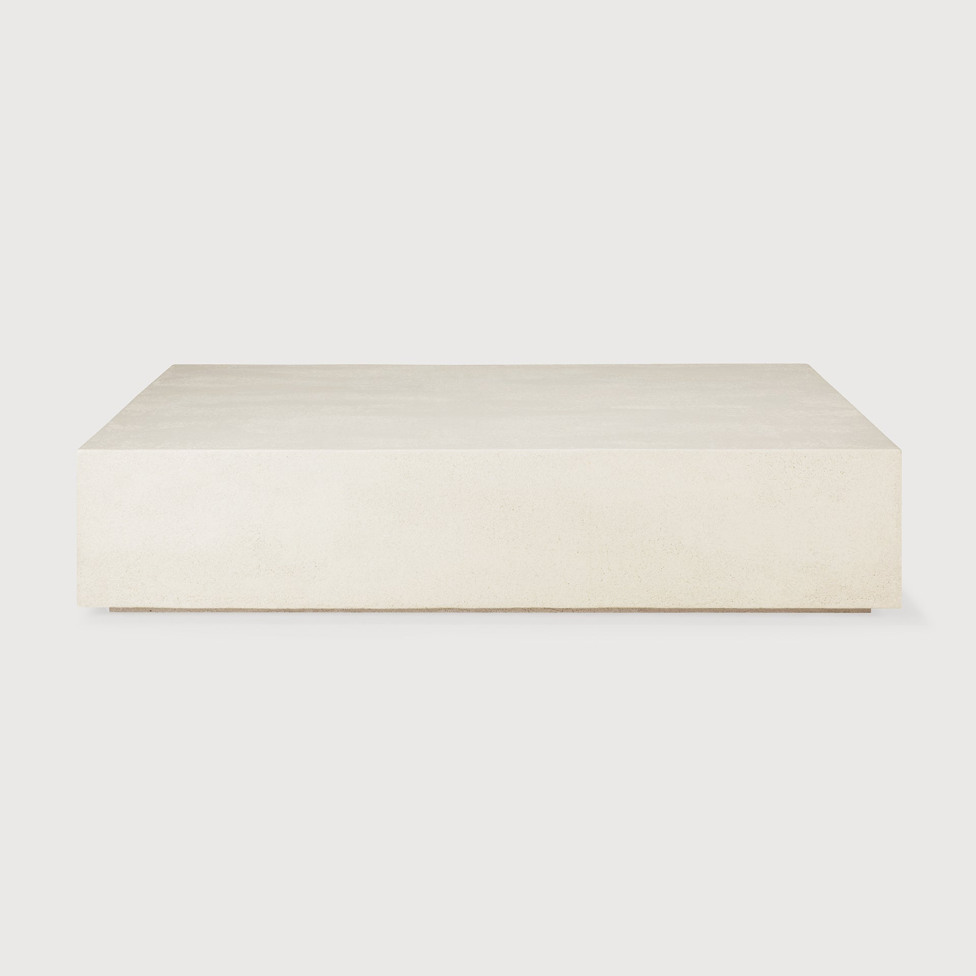 Elements coffee table - varnished Microcement - Off White - rectangular White Cliff Studio COFFEE TABLE
