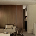 Elements coffee table - varnished Microcement - Off White - rectangular White Cliff Studio COFFEE TABLE