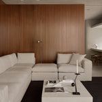 Elements coffee table - varnished Microcement - Off White - rectangular White Cliff Studio COFFEE TABLE