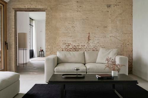 Elements coffee table - varnished Microcement - Off White - rectangular White Cliff Studio COFFEE TABLE