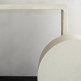 Elements coffee table - varnished Microcement - Off White - round White Cliff Studio COFFEE TABLE