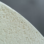 Elements coffee table - varnished Microcement - Off White - round White Cliff Studio COFFEE TABLE