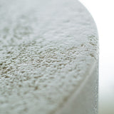 Elements coffee table - varnished Microcement - Off White - round White Cliff Studio COFFEE TABLE