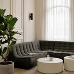 Elements coffee table - varnished Microcement - Off White - round White Cliff Studio COFFEE TABLE