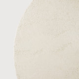 Elements coffee table - varnished Microcement - Off White - round White Cliff Studio COFFEE TABLE