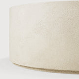 Elements coffee table - varnished Microcement - Off White - round White Cliff Studio COFFEE TABLE