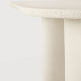 Elements dining table - varnished Microcement - Off White - oblong White Cliff Studio Dining Table