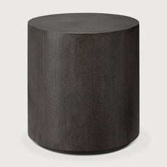 Elements outdoor side table - varnished concrete - Dark Grey - round White Cliff Studio Outdoor Side Table
