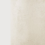 Elements side table - varnished Microcement - Off White - round White Cliff Studio Side Table