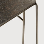 Ellipse side table - varnished Minerals - Umber - rectangular White Cliff Studio Side Table