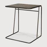 Ellipse side table - varnished Minerals - Umber - rectangular White Cliff Studio Side Table