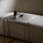 Ellipse side table - varnished Minerals - Umber - rectangular White Cliff Studio Side Table