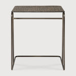 Ellipse side table - varnished Minerals - Umber - rectangular White Cliff Studio Side Table