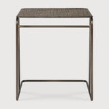 Ellipse side table - varnished Minerals - Umber - rectangular White Cliff Studio Side Table