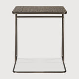 Ellipse side table - varnished Minerals - Umber - rectangular White Cliff Studio Side Table