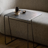 Ellipse side table - varnished Minerals - Umber - rectangular White Cliff Studio Side Table